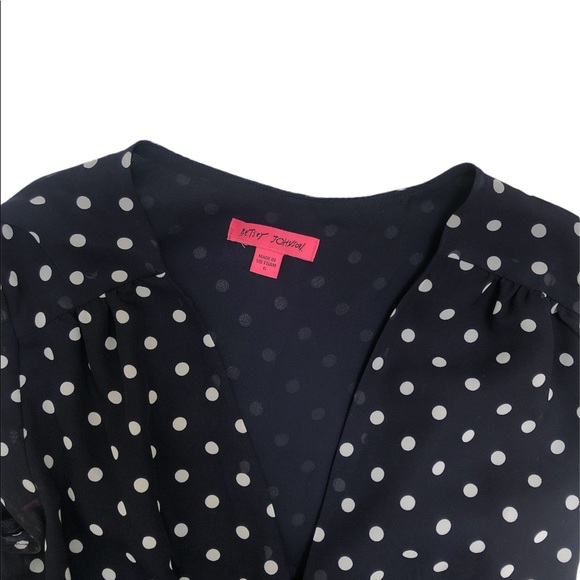 Betsy Johnson Wrap Polka Dot Maxi Dress - Picture 2 of 2